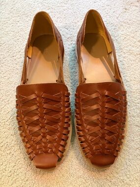 Nisolo Men’s Hurache Sandals in Brandy Size 12 Leather Slip On